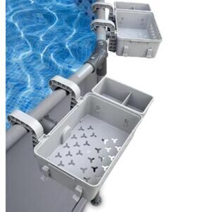 Adjustable Pool Storage Basket for Above Ground Pools- 1